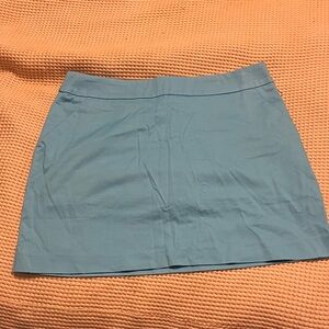 Loudmouth Light Blue Mini Skirt
